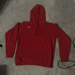 Red Nike hoodie LBN